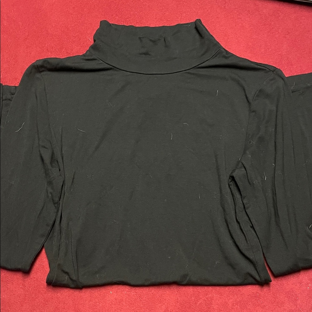 Black Women's Turtleneck Top